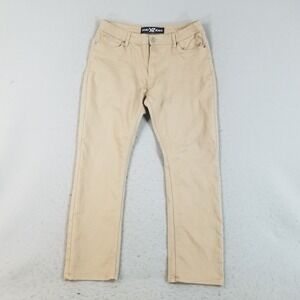 XRAY Jeans Pants Mens 36/32 Tan‎ Khaki Straight Leg Cotton Blend Stretch Casual